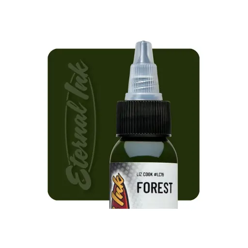[b_NON_REACH_encre_eternal_forest_30ml] Eternal Ink Liz Cook Forest - Encre artistique pour entraînement tatouage NON REACH