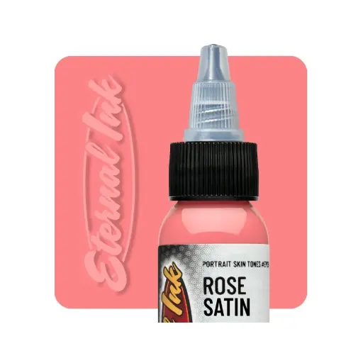 [b_NON_REACH_encre_eternal_rose_satin] Encre Entrainement Tattoo Rose - Eternal Ink Rose Satin - Encre artistique pour entrainement au tatouage NON REACH 30 ml*
