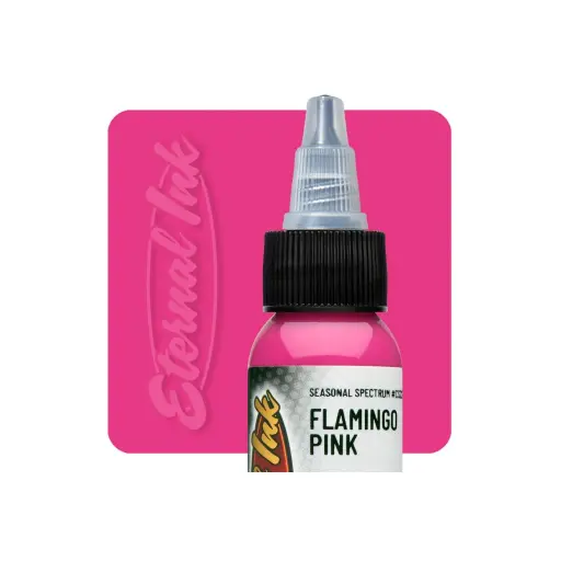 [b_NON_REACH_encre_eternal_flamingo_pink-102570] Encre Entrainement Tattoo Bleue - Eternal Ink Seasonal Spectrum Flamingo Pink - Encre artistique pour l'entrainement au tatouage NON REACH 30 ml*