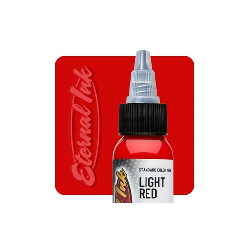 Encre Tatouage Rouge - Eternal Ink Light Red - Encre artistique pour entraînement tatouage non reach 