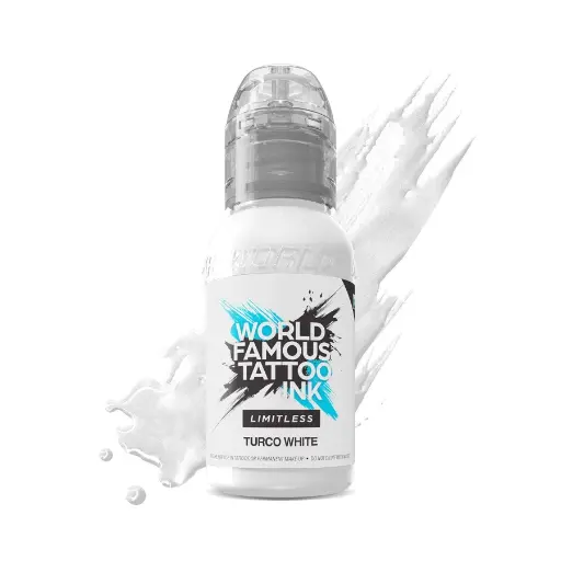 [ki_REACH_encre_world_limitless_turco_white-LTMTMW1] Encre Tattoo Blanche - World Famous Ink Limitless Michele Turco White - Mélange pour le tatouage encre reach 30 ml*
