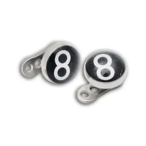 [i_micro_dermal-HD871.6X502] Piercing Ecarteur - Plug acrylique clou noir