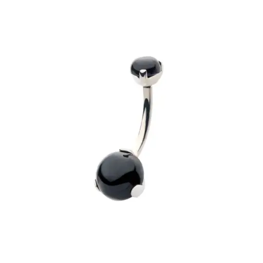 [iv_banane_interne_19] Invictus Banane 18 Titane F136 - Piercing avec pas de vis interne (Copie)