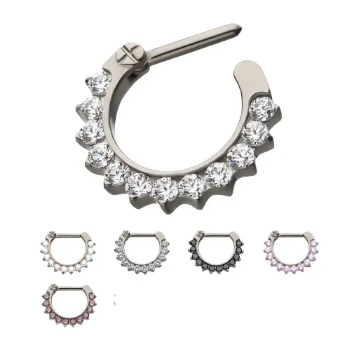 Invictus Clicker Anneau 01 Titane F136 - Anneau à charnière pour septum