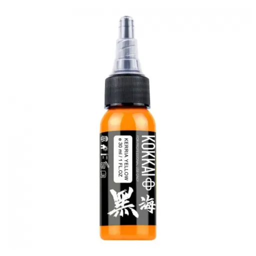 Encre Tattoo Jaune - Kokkai Sumi Kerria Yellow - Mélange pour le tatouage reach* 