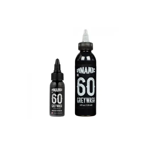 Encre Tattoo - Dynamic Ink Grey Wash 60% - Encre artistique pour entraînement tatouage NON REACH