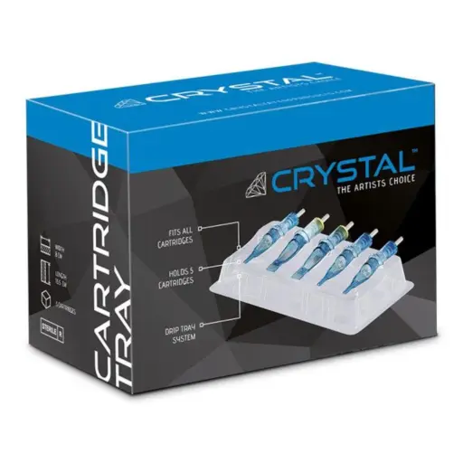 Accessoire Tattoo - Crystal Cartridge Trays - Boîte de 50 plateau support pour 5 cartouches de tatouage*
