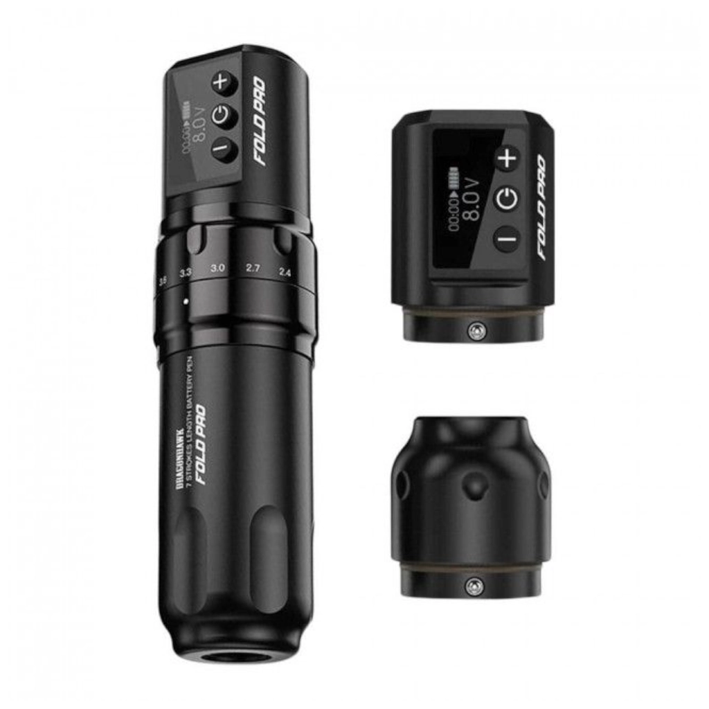 Machine Tattoo - Dragonhawk Mast Fold Pro - Machine pour tatoueurs et professionnels du pmu sans fil avec 7 courses réglable*