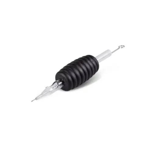 Set Tube/Aiguille Tattoo - Killer Ink Round Liner - Boîte de 25 tubes en buse diamant de 19 mm avec aiguille liner 0,25 mm