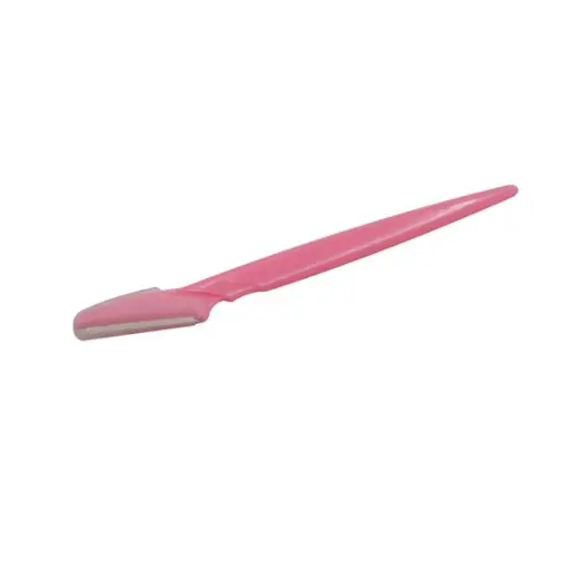 [i_rasoi_pmu_rose-0VC047] 1 rasoir à usage unique manche plastique lame acier 35mm - Rasoir pour le maquillage permanent