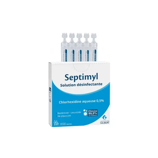 Solution Désinfectante Septimyl - Gilbert - Dose 5ml - Désinfection pour le maquillage permanent