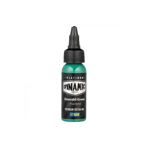 Encre Tattoo Verte - Platinum By Dynamic Emerald Green - Mélange pour le tatouage encre 30 ml reach