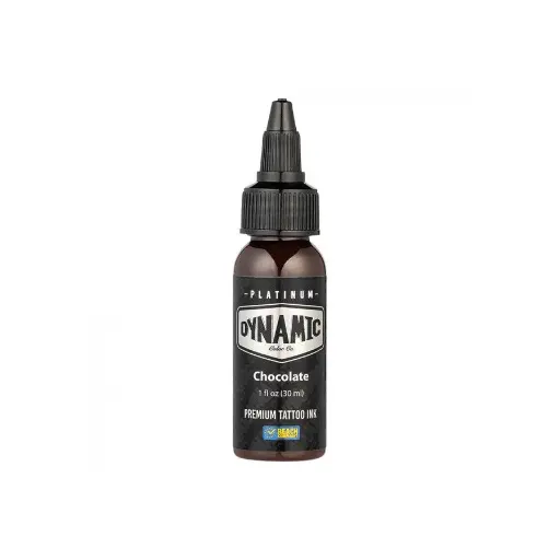 Encre Tattoo Marron - Platinum By Dynamic Chocolate - Mélange pour le tatouage encre 30 ml reach