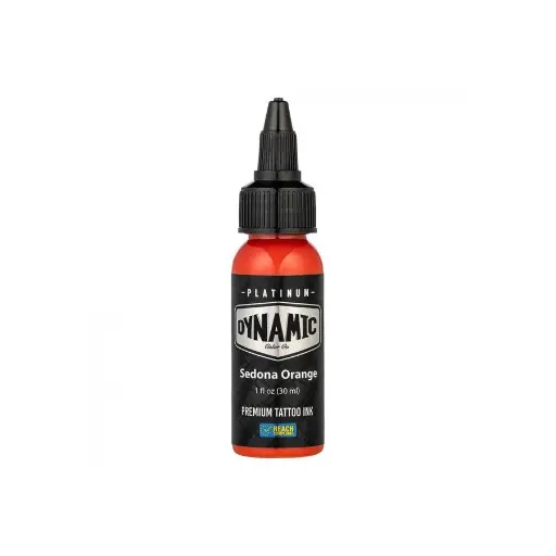 Encre Tattoo Orange - Platinum By Dynamic Sedona Orange - Mélange pour le tatouage encre 30 ml reach