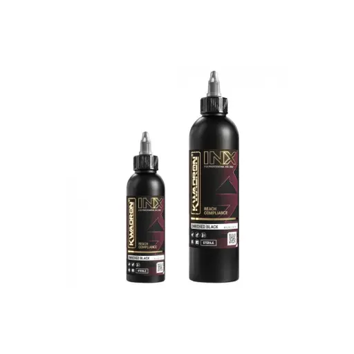 Encre Tattoo Noir - Kwadron Ink Enriched Black - Mélange pour le tatouage encre reach