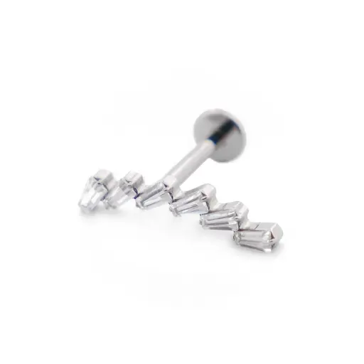 [i_labret_sterile_titane_SUL0005] Piercing Labret - Titane F136 Stérile - Labret 05 interne en titane motif domino