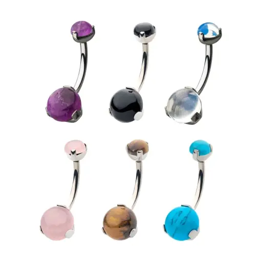 Invictus Banane 18 Titane F136 - Piercing avec pas de vis interne