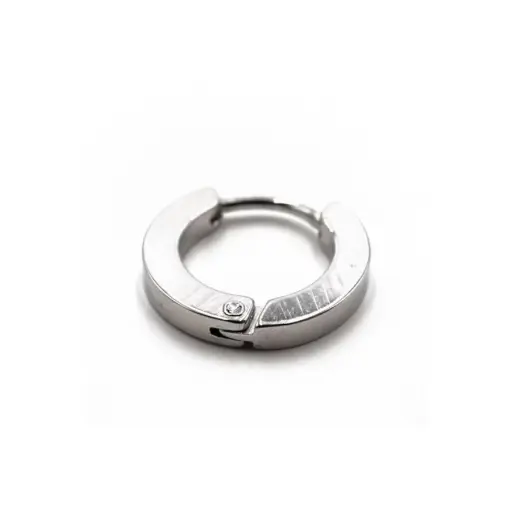 [i_anneau_acier-CD133] Piercing Anneau - Acier - Anneau clicker 133 avec fermeture à charnière 