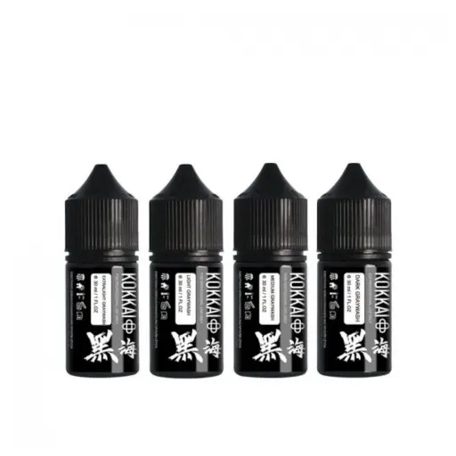 Set Encre Tattoo Greywash - Kokkai Sumi Set Greywash - Mélange pour le tatouage reach set de 4 bouteilles* 