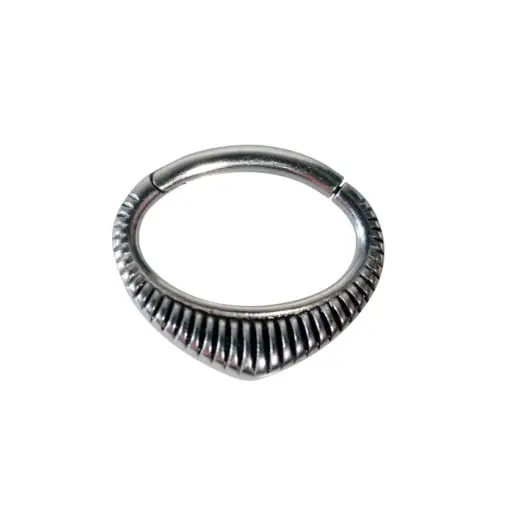 [i_anneau_acier_clicker_CD113] Piercing Anneau - Acier - Anneau clicker 113 avec fermeture à charnière 