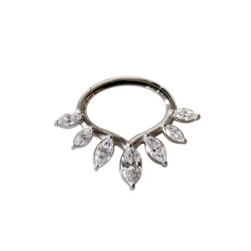 [i_anneau_acier_clicker_CD119] Piercing Anneau - Acier - Anneau clicker 119 avec fermeture à charnière 