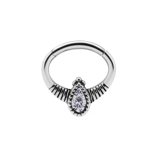 [i_anneau_acier_clicker_CD129] Piercing Anneau - Acier - Anneau clicker 129 avec fermeture à charnière