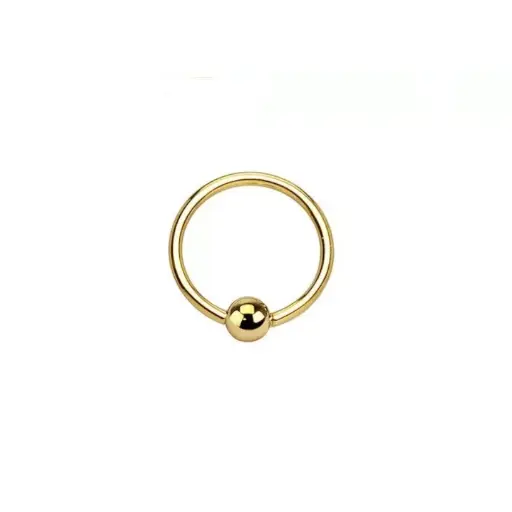 Piercing Anneau - Acier doré - Anneau bcr 