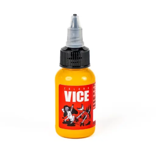 [b_NON_REACH_encre_vice_mellow-780854] Encre Entrainement Tattoo Jaune - Vice Colors Mellow's Gold - Encre artistique pour l'entrainement au tatouage NON REACH 30 ml* 
