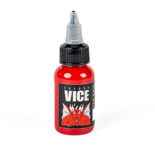 [b_NON_REACH_encre_vice_redbenga-780856] Encre Entrainement Tattoo Rouge - Vice Colors Redbenga - Encre artistique pour l'entrainement au tatouage NON REACH 30 ml*