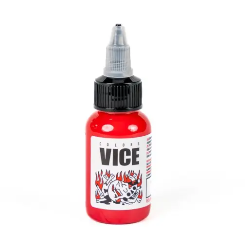 [b_NON_REACH_encre_vice_tangerine-780857] Encre Entrainement Tattoo Rouge - Vice Colors Tangerine's Dream - Encre artistique pour l'entrainement au tatouage NON REACH 30 ml* 