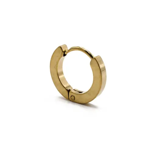 [i_anneau_acier_clicker_PCD133] Piercing Anneau - Acier Pvd gold - Anneau clicker 133 avec fermeture à charnière