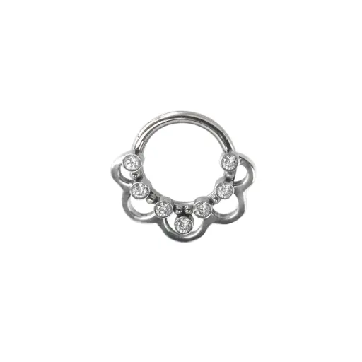 [i_anneau_titane_clicker_CD304] Piercing Anneau - Titane - Anneau clicker 304 avec fermeture à charnière