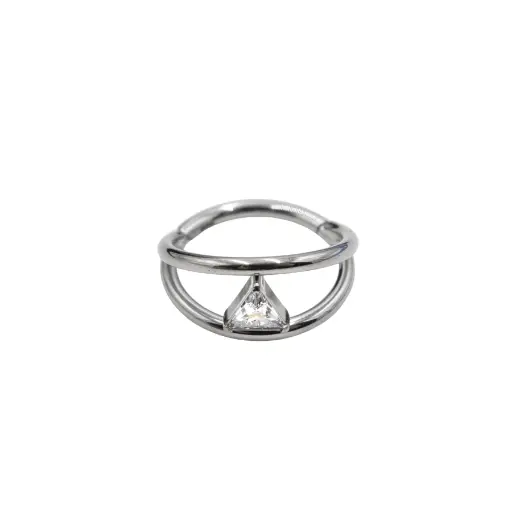 [i_anneau_titane_clicker_CD313] Piercing Anneau - Titane - Anneau clicker 313 avec fermeture à charnière