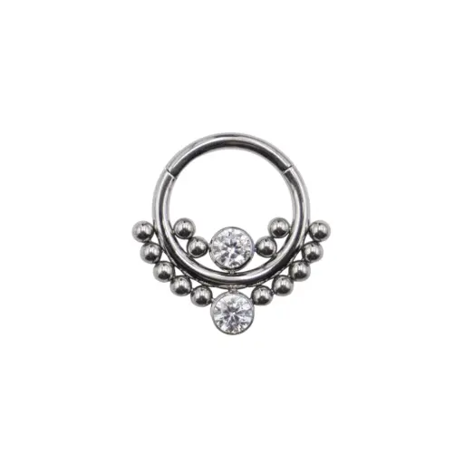 [i_anneau_titane_clicker_CD306] Piercing Anneau - Titane - Anneau clicker 306 avec fermeture à charnière