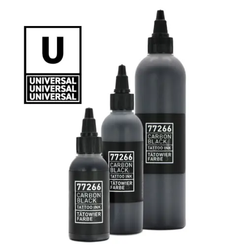 Encre Tattoo Noire - Carbon Black Universal Black v2 - Mélange pour le tatouage encre reach noir polyvalent*