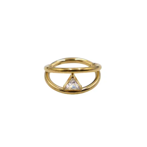 [i_anneau_titane_pvd_gold_clicker_PCD166] Piercing Anneau - Titane Pvd Gold - Anneau clicker 166 avec fermeture à charnière 