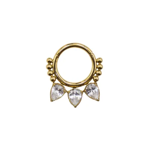 [i_anneau_titane_pvd_gold_clicker_PCD165] Piercing Anneau - Titane Pvd Gold - Anneau clicker 165 avec fermeture à charnière