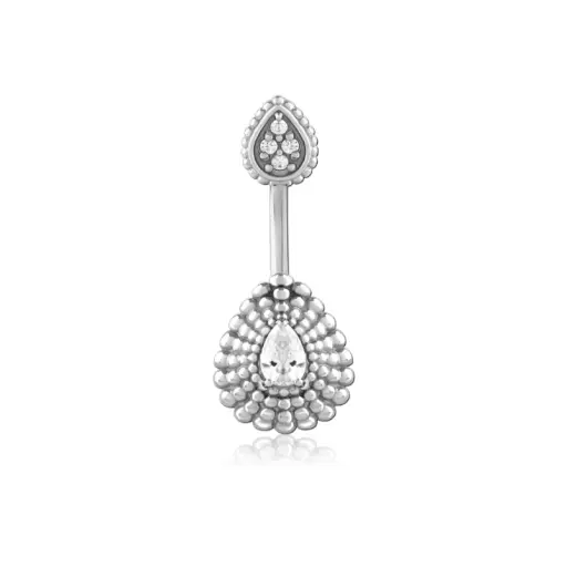 [i_banane_acier_nombril_NR82] Piercing Banane - Acier - Banane pour nombril 82 