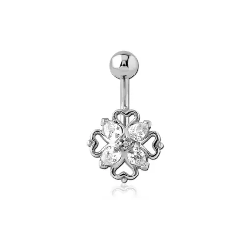 [i_banane_acier_nombril_NF919] Piercing Banane - Acier - Banane pour nombril 919
