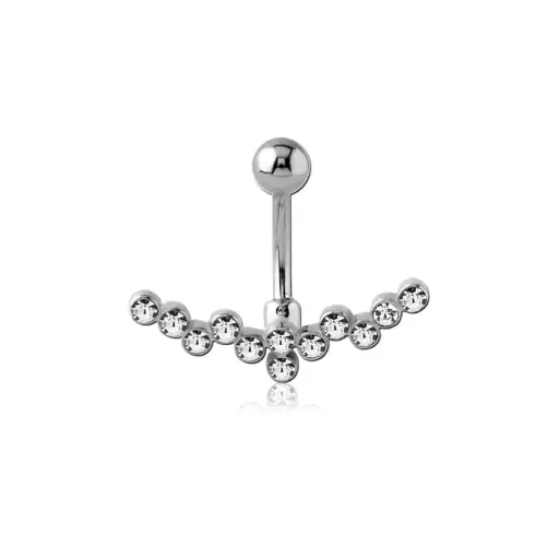 [i_banane_acier_nombril_NF555] Piercing Banane - Acier - Banane pour nombril 555