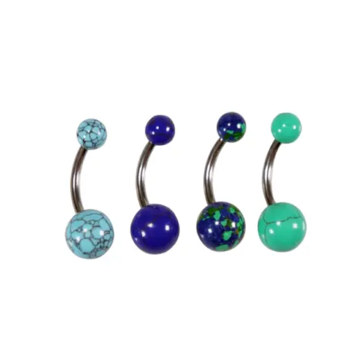 Piercing Banane - Acier - Banane pour nombril 560 - 5 coloris