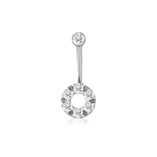 [i_banane_acier_nombril_NF569] Piercing Banane - Acier - Banane pour nombril 569