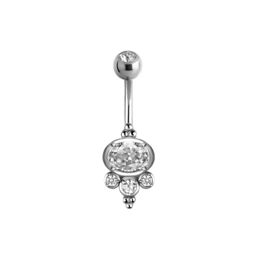 [i_banane_acier_nombril_NF570] Piercing Banane - Acier - Banane pour nombril 570