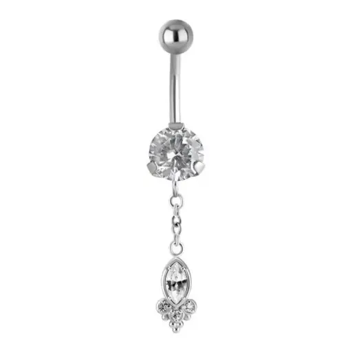 [i_banane_acier_nombril-NF571] Piercing Banane - Acier - Banane pour nombril 571