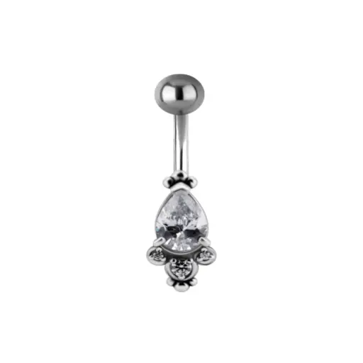 [i_banane_acier_nombril_NF572] Piercing Banane - Acier - Banane pour nombril 572