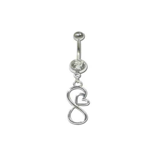 [i_banane_acier_fantaisie_nombril_NF391] Piercing Banane - Acier - Banane fantaisie pour nombril 391