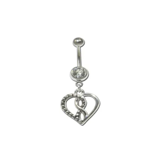 [i_banane_acier_fantaisie_nombril_NF392] Piercing Banane - Acier - Banane fantaisie pour nombril 392