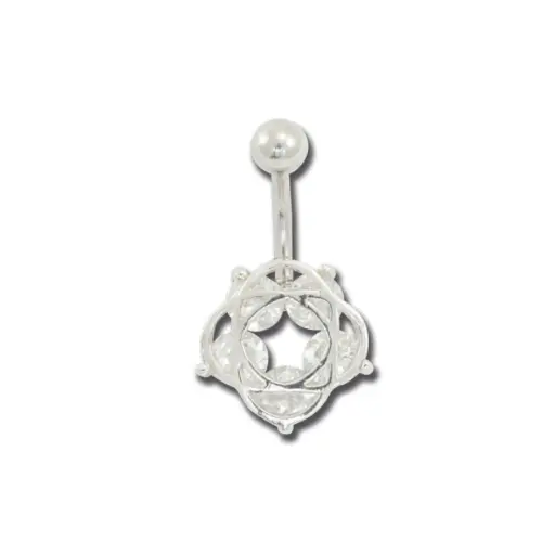 [i_banane_acier_fantaisie_nombril_NF528] Piercing Banane - Acier - Banane fantaisie pour nombril 528