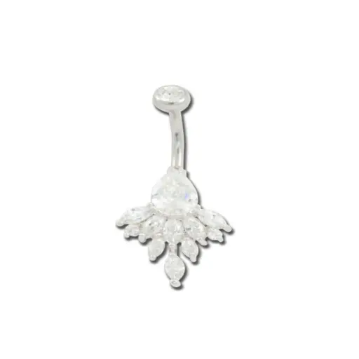 [i_banane_acier_fantaisie_nombril_NF531] Piercing Banane - Acier - Banane fantaisie pour nombril 531