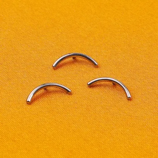 Embout Piercing - Titane F136 Gamme Hand Ink - Embout 249 avec pas de vis interne courbe
